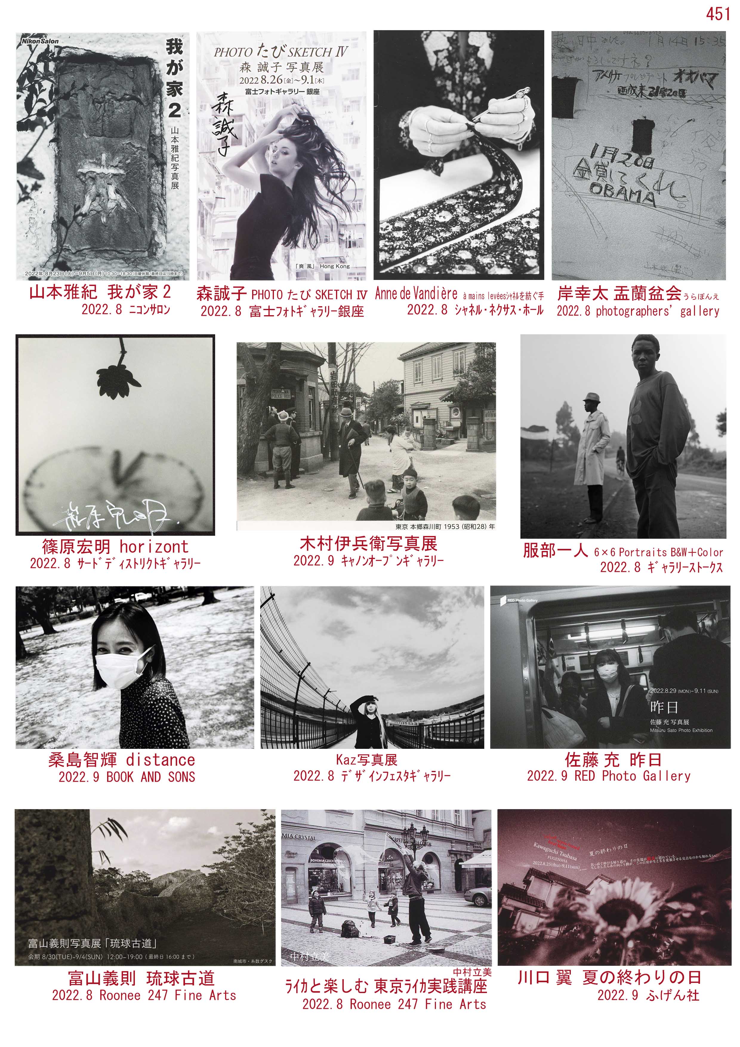 東京都写真美術館編 アウグスト・ザンダーと五味彬 映像工夫館作品展 1997-